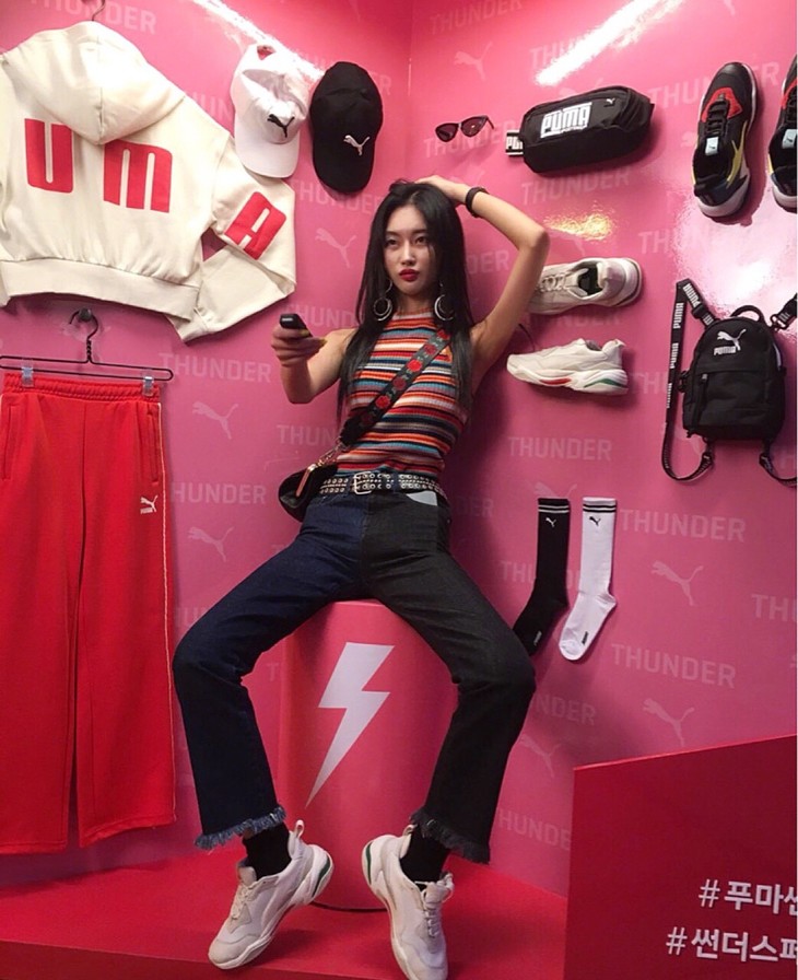 puma thunder desert 彪马老爹鞋 韩国明星泫雅同款女板鞋  风靡全球