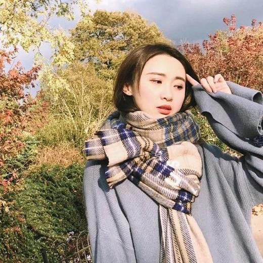 北欧Acne 五彩缤纷的格子围巾 商品图0