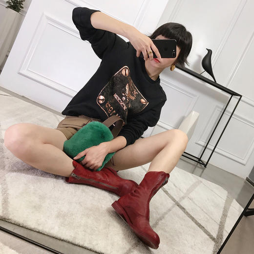 THS Lover 情侣款  黄铜铭牌运动衫 黑色 QI011 商品图1