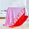 CRT-013 CK ICONIC羊羔绒披肩毯（粉） 商品缩略图0