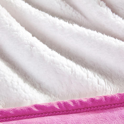 CRT-013 CK ICONIC羊羔绒披肩毯（粉） 商品图3