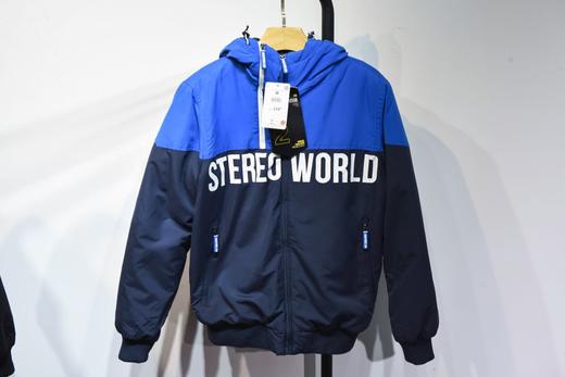 欧单外原 cropp 秋冬款 拼色户外冲锋连帽加厚棉衣外套  WT148 商品图7