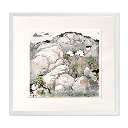 圣之艺品 送礼佳品艺术版画  吴冠中《普陀山》 商品图0