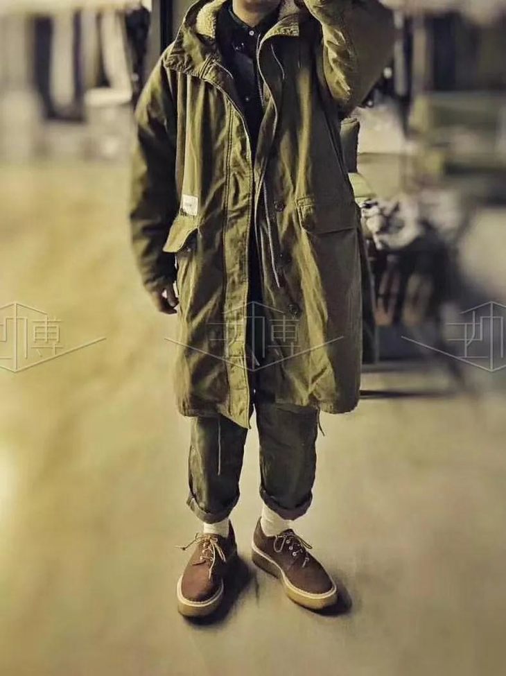 mess wtaps m-64 parka 外套风衣中长款内胆羊羔绒