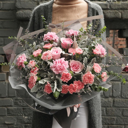 拾年花束 康乃馨玫瑰花束 商品图2