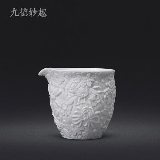 去雕刻白玉公杯 商品图0