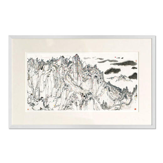 圣之艺品 送礼佳品艺术版画  吴冠中《日照群峰》 商品图0
