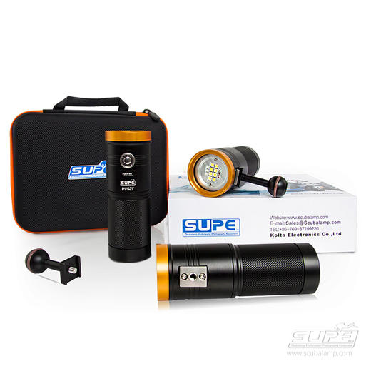 【装备水摄】SUPE PV52T 拍照 拍摄补光潜水手电 无极调光 商品图3