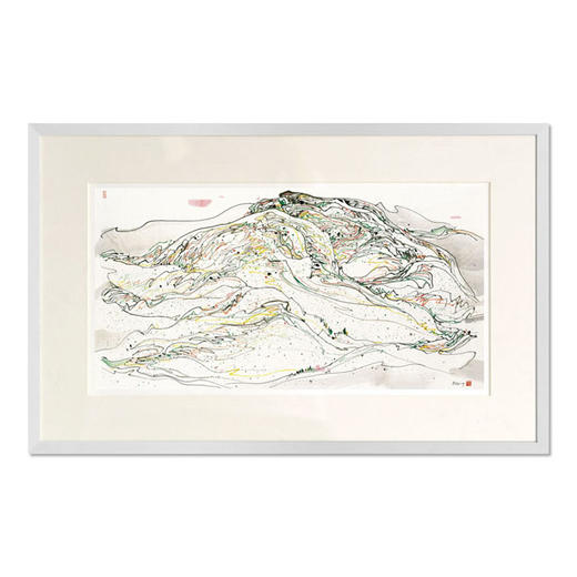 圣之艺品 送礼佳品艺术版画  吴冠中《彩山》 商品图0