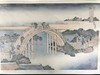 葛饰北斋 诸国名桥奇览之龟户圆拱桥 手工木刻浮世绘版画 商品缩略图7
