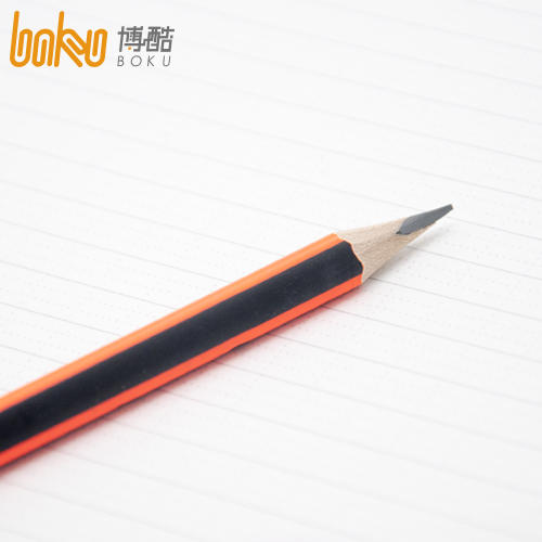 博酷HB沾顶三角铅笔BK09003学生书写铅笔安全无毒环保 12支/盒 商品图3