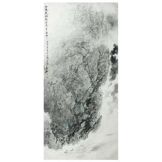 王盛烈国画作品——江流天地外 山色有无中 商品图0