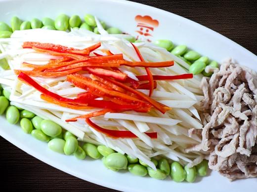 茭白毛豆肉丝 商品图0