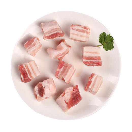 【鲜肉】鲜猪肉 （精品）五花肉块 约500g/份 商品图0