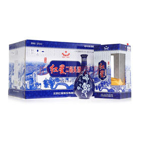 【推荐】红星 蓝花瓷 52度 500ml*6瓶整箱装