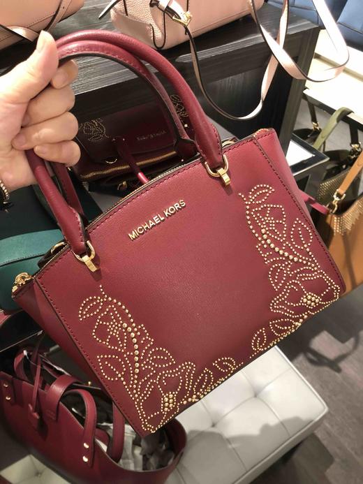 补货！MK 豆豆铆钉花纹耳朵包 商品图6