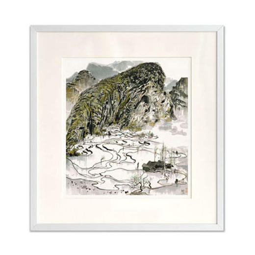 圣之艺品 送礼佳品艺术版画  吴冠中《山间水田》 商品图0
