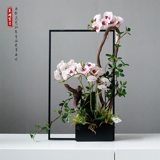 新中式风格仿真假花套装 样板房餐桌摆件禅意装饰花绢花艺术插花 商品图4