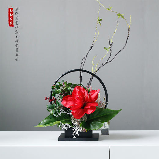 新中式风格仿真假花套装 样板房餐桌摆件禅意装饰花绢花艺术插花 商品图2