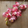 手感大花蕙兰仿真花高档中式装饰花假花绢花客厅餐桌茶几花艺摆件 商品缩略图2