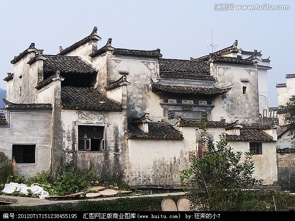 宏村建筑|宏村写生系列步骤临摹图一行手绘