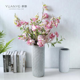 自然风樱花仿真花束日韩风绢花餐桌摆件花艺干花插花假花拍摄道具