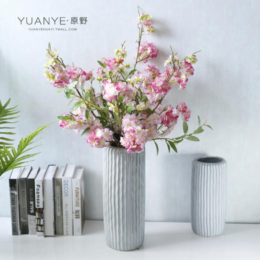 自然风樱花仿真花束日韩风绢花餐桌摆件花艺干花插花假花拍摄道具 商品图0