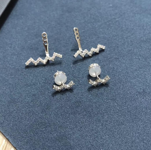   两种带法z字925银耳钉 商品图1