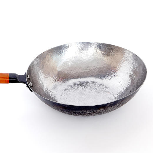 章煜昇开源平安章丘手工铁锅30cm和32cm平底炒锅燃气灶电磁炉通用 商品图4