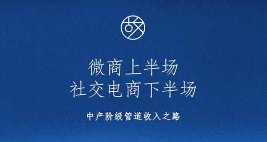 新中产管道收入：微商上半场，社交电商下半场 商品图0