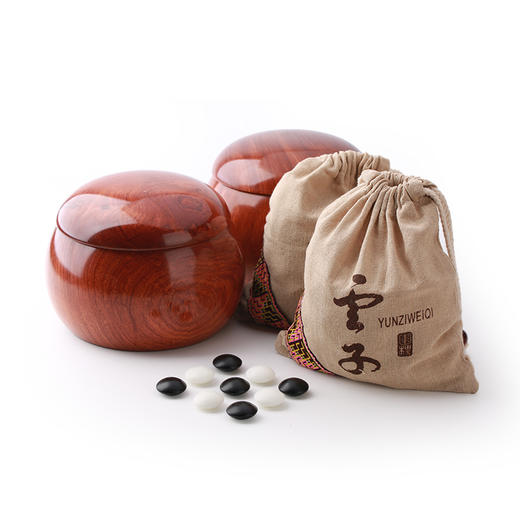 红木罐+08版双面凸云子（分：亚光+亮光两种） 商品图4