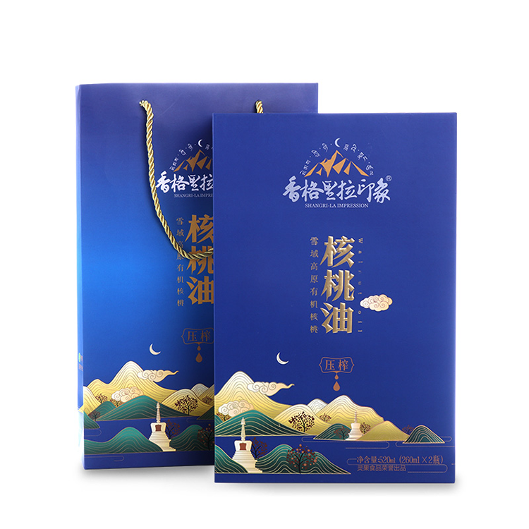 香格里拉印象核桃油260ml2瓶礼盒装