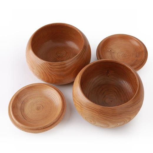 中号原色栗木围棋罐 商品图2