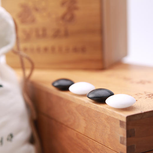 天然玉围棋子 黄心楠木外盒 商品图2