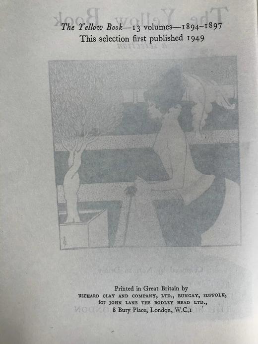 1949年 比亚兹莱《黄皮书》 节本 精装大32开 收录比亚兹莱插图多幅 商品图5