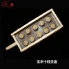 十柱实木艾灸盒 十孔手柄艾灸盒 背灸器 底座加高 实木调温灸器 商品缩略图1