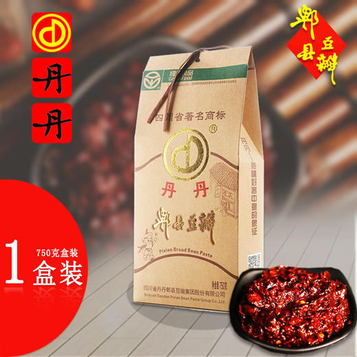 丹丹四川郫县特产郫县豆瓣酱蚕豆仁辣椒酱川菜郫县豆瓣酱750g*1袋 商品图1