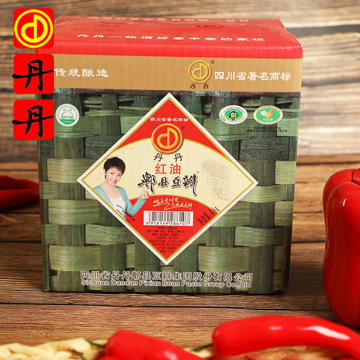 丹丹餐饮装红油郫县豆瓣酱四 川菜之魂郫县豆瓣酱辣椒酱4000*1绿 商品图3