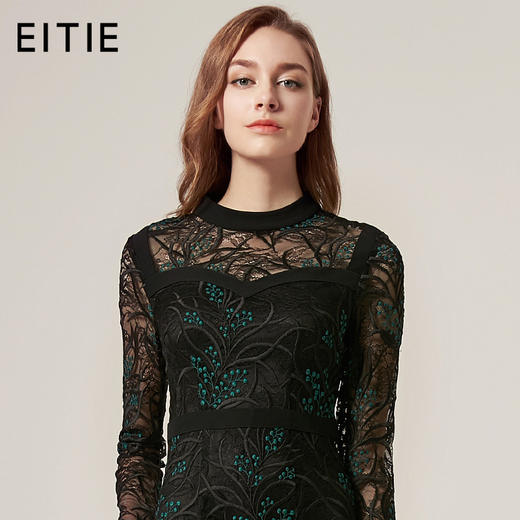EITIE爱特爱品牌女装商场同款修身婚礼约会晚礼服女新款中裙5877503 商品图0