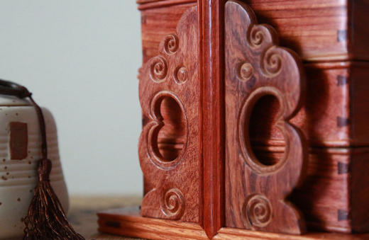 红桥红  精品 缅甸花梨（大果紫檀）【手提盒】  全独板 榫卯结构 纹理精美  实用摆件 商品图8