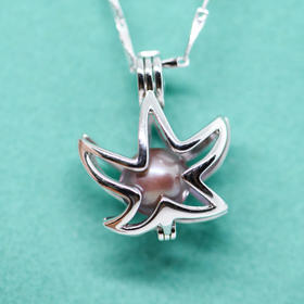 镂空海星吊坠项链 Puri Blue 海洋系列珍珠饰品