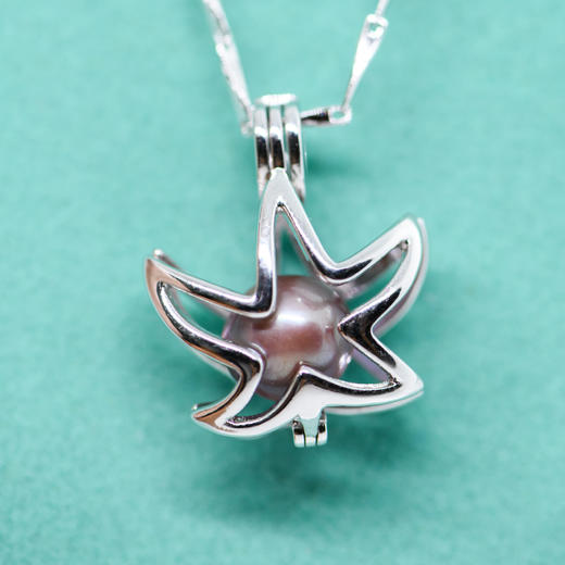 镂空海星吊坠项链 Puri Blue 海洋系列珍珠饰品 商品图0