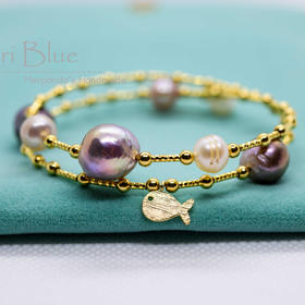 【周边】一物一拍 A02 巴洛克珍珠手链 Puri Blue A02