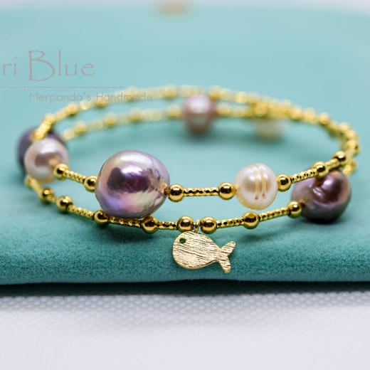 【周边】一物一拍 A02 巴洛克珍珠手链 Puri Blue A02 商品图0