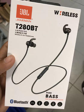 JBL T280BT蓝牙无线入耳式耳机通用  低音浑厚 国行正品
