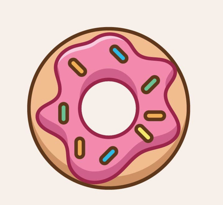 草莓巧克力甜甜圈