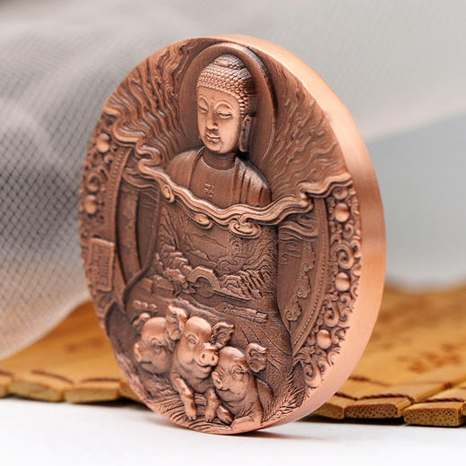 【中国金币】2019年猪年生肖圆形纪念章 商品图1