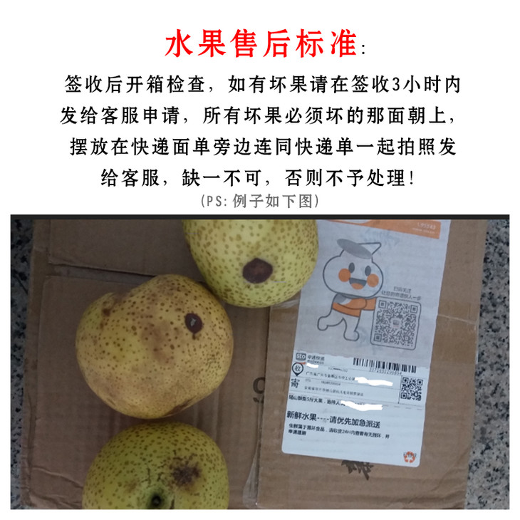 内蒙古,国外,港澳地区除外) 售后标准: 1,轻微压瘀不影响食用不予理赔