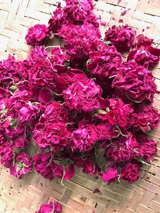 2018特级平阴玫瑰花冠王 天然低温无硫干玫瑰茶 大朵新鲜罐装60gx2罐装 商品图1