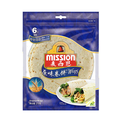 麦西恩8寸卷饼6片 原味 270g 商品图0